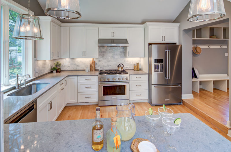 Hidden Appliance Cabinet and Desk Command Center in the Kitchen - Eleven  Gables